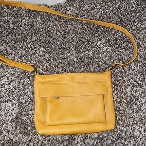 NWOT Mustard Yellow Crossbody Purse